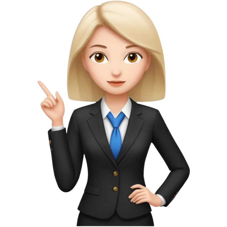 LAdy Boss, different pose emoji
