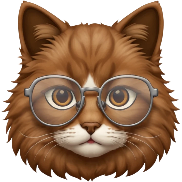  cat with glasses büst emoji