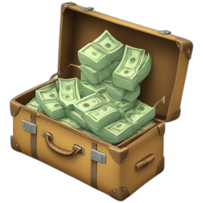 a-flying-suitcase-with-money emoji