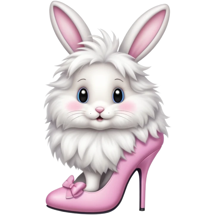 Easter bunny with high heels ￼ emoji