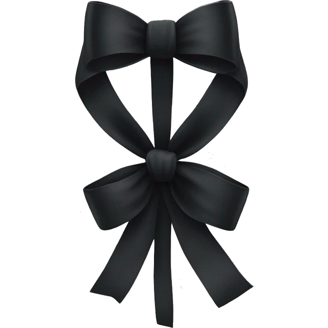 black bow emoji