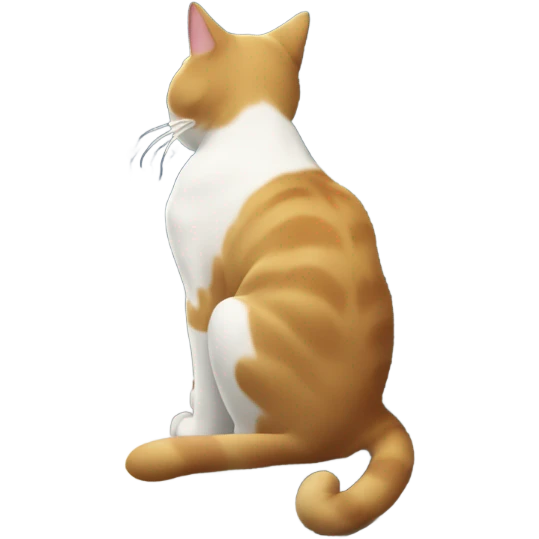 Cat sitting on a window sill over Tokyo city emoji