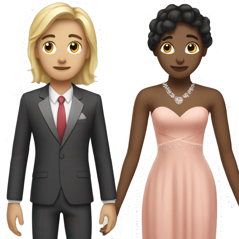 Me and this girl who hates me at prom emoji