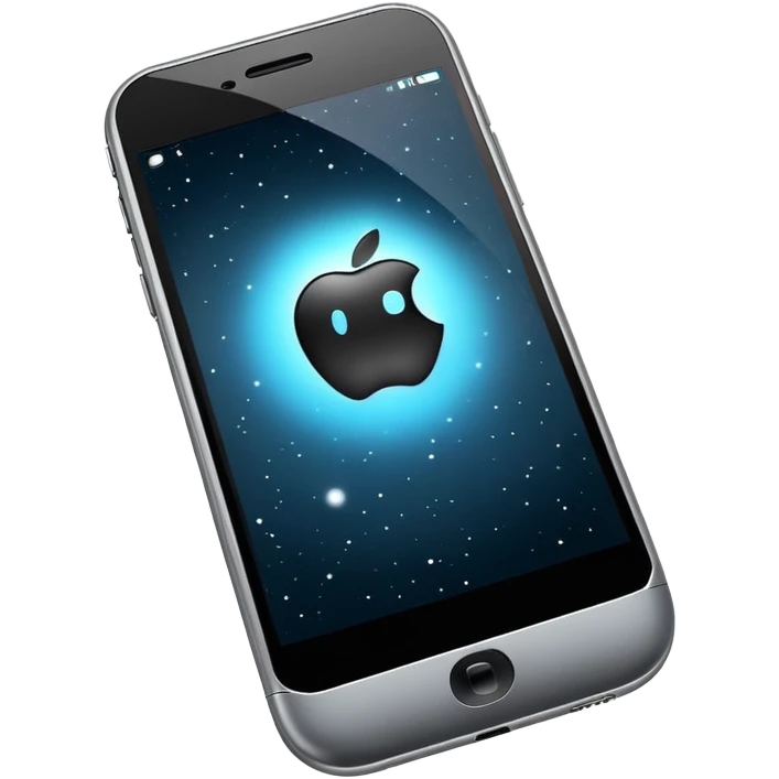 dark smartphone in space emoji