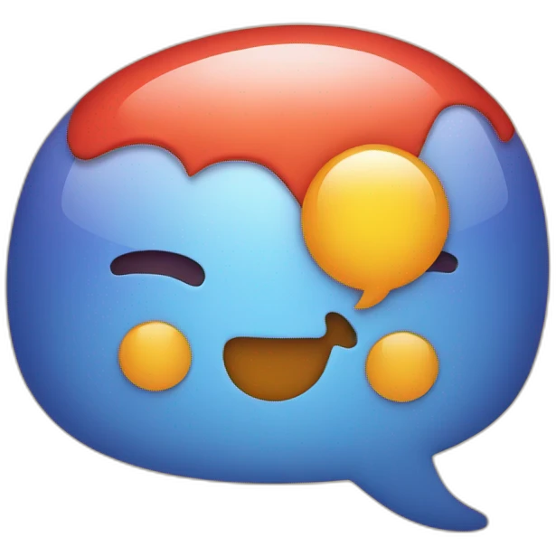 Chat Bubble with X emoji