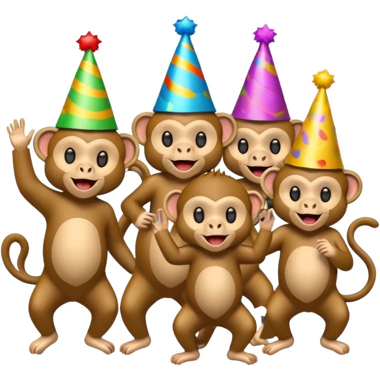 Halay çeken maymunlar emoji