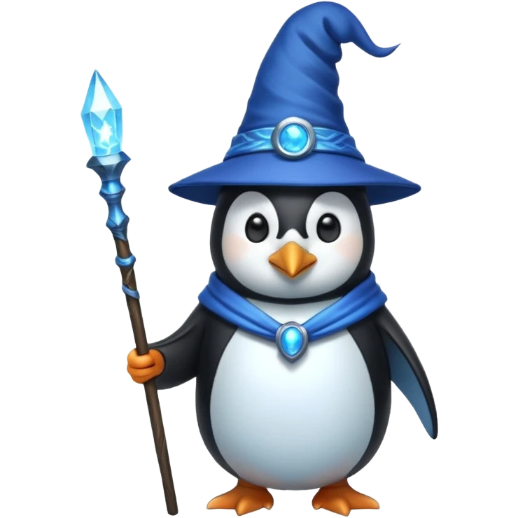 Penguin Wizard emoji