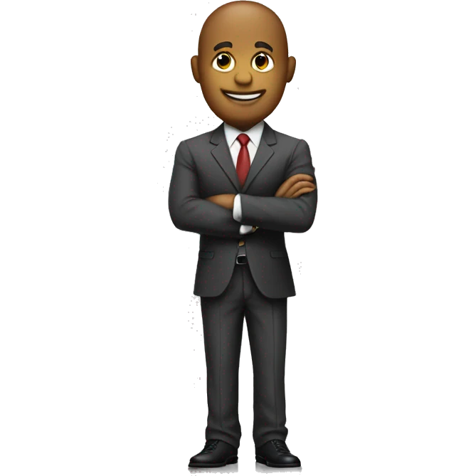 Standing on the word business  emoji
