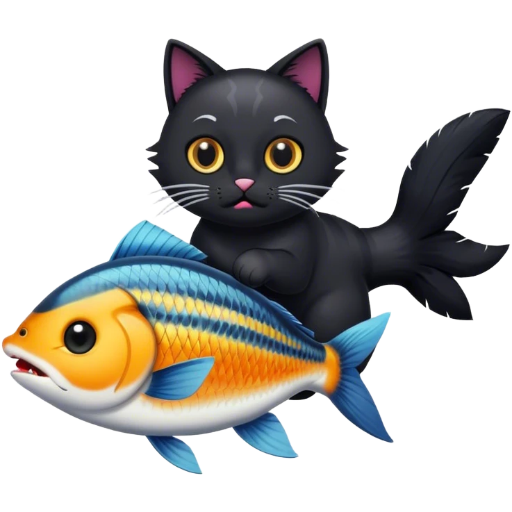 cat stole fish emoji