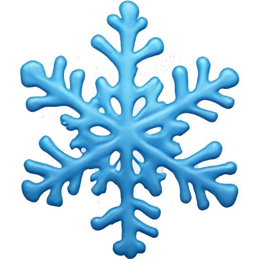 Melting snowflake emoji