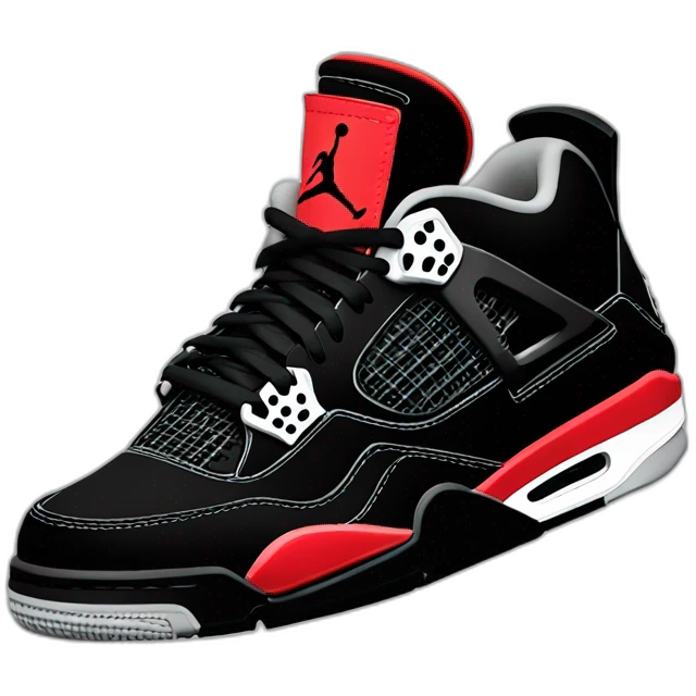 Jordan 4 bred reimagined emoji
