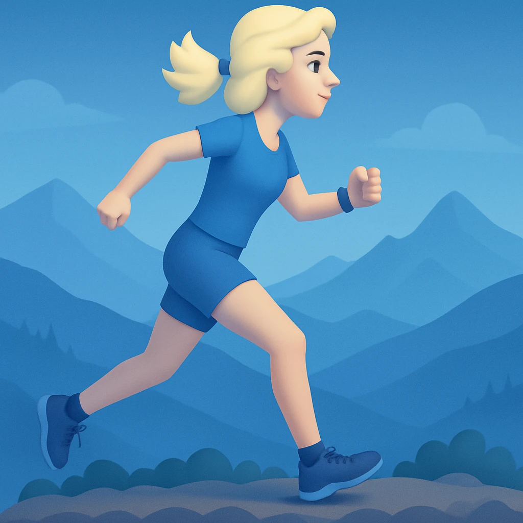 add some blue tones, mountains on background emoji