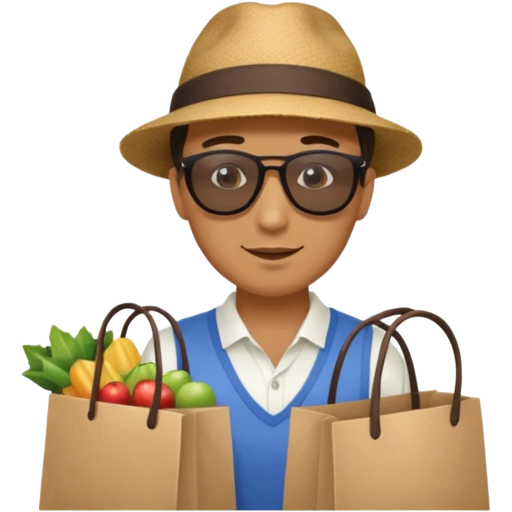 Market Shopper man emoji