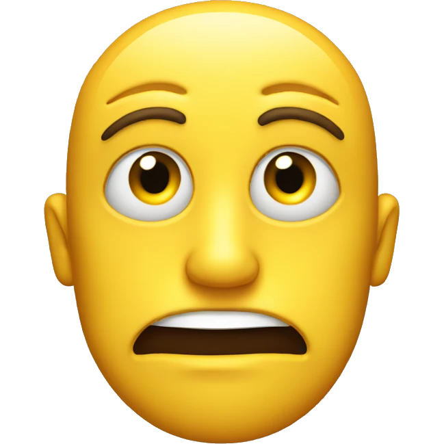 yellow face with eye twitch emoji