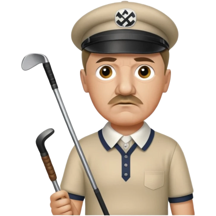 Adolf Hitler playing golf emoji