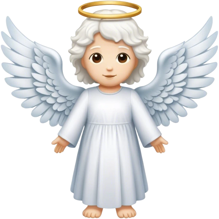 Berniedoodle with angel wings emoji