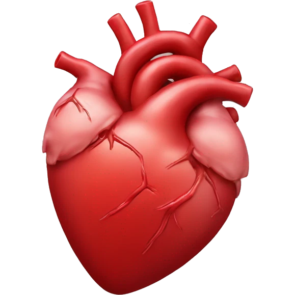 Realistic heart emoji