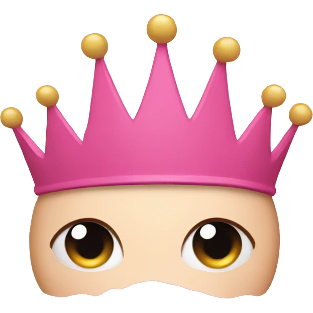Just a pink crown emoji