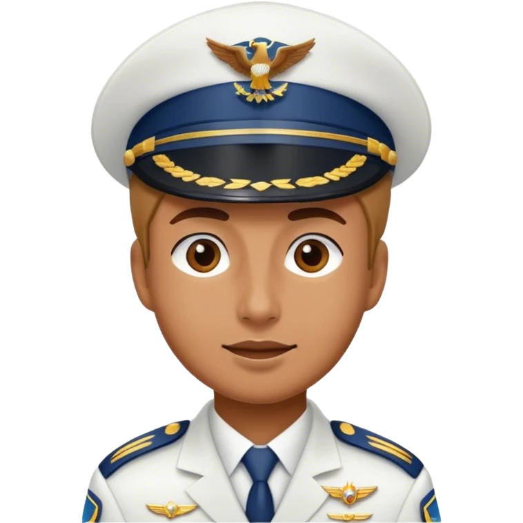 flight captain hat only emoji
