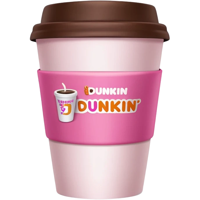 A Dunkin coffee cup but Megan thee stallion themed that says HOTTIES run on Dunkin  emoji