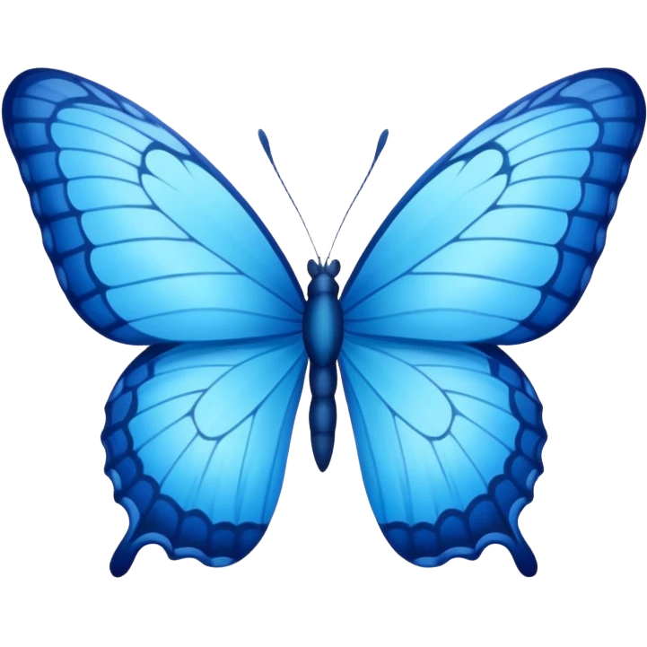 Blue butterfly emoji