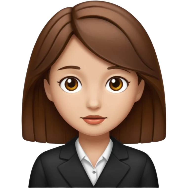 fancy brown haired girl emoji
