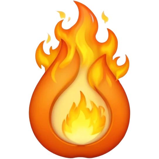 Fire burning in the stomach emoji