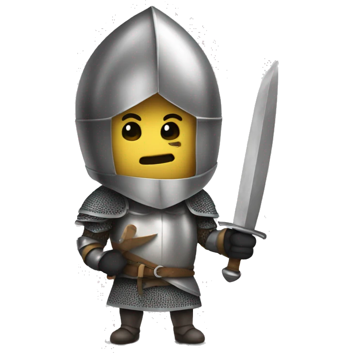 Knight with a knife emoji