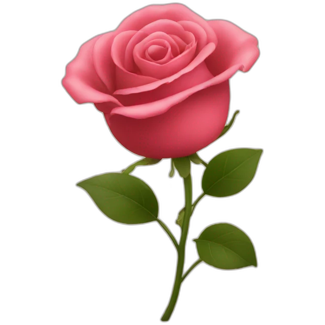 Poing qui tient une rose emoji