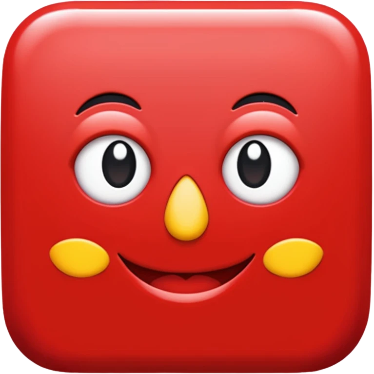 in a shade of red emoji