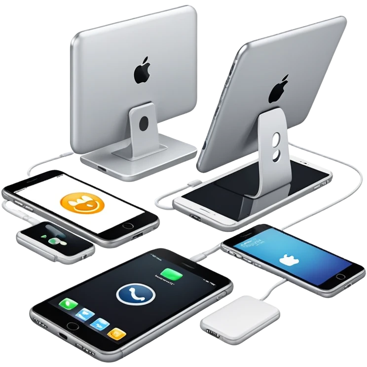 modern gadgets and technology devices emoji