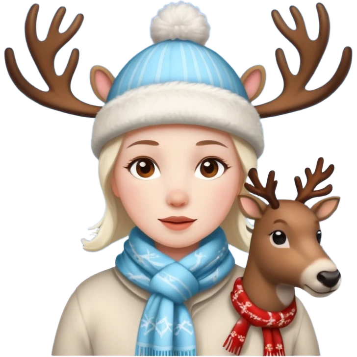 🤍☃️🦌 emoji