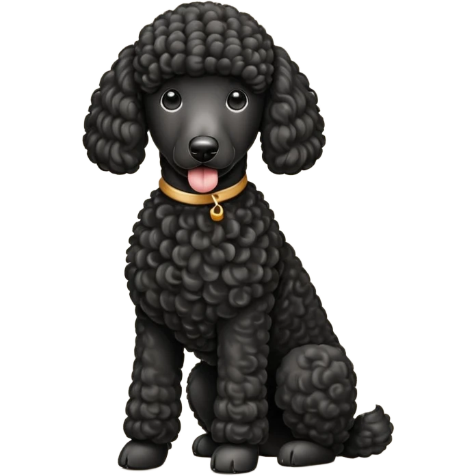 Standard poodle emoji