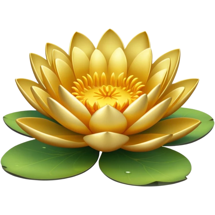 Golden waterlily emoji