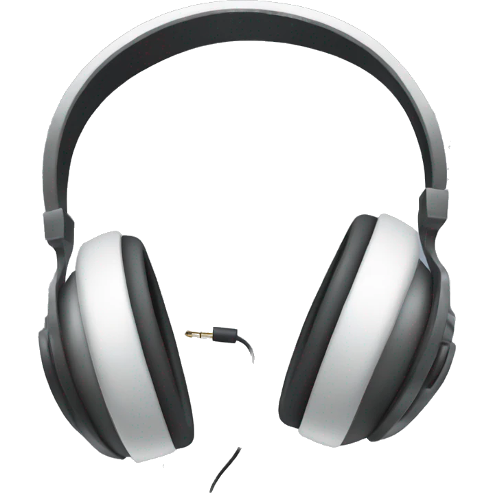 Headphones with bow emoji