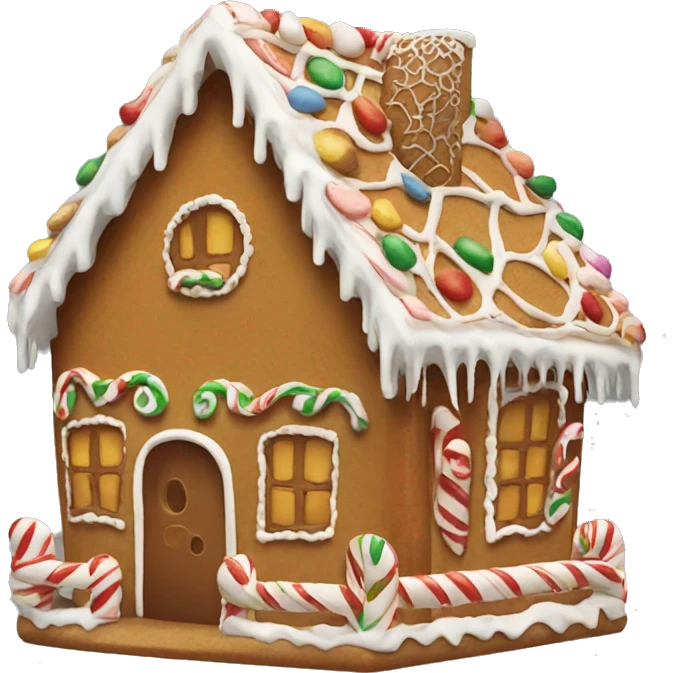Gingerbread house emoji