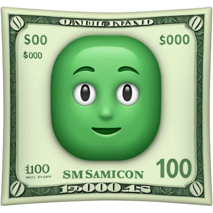 make $100000 bill emoji