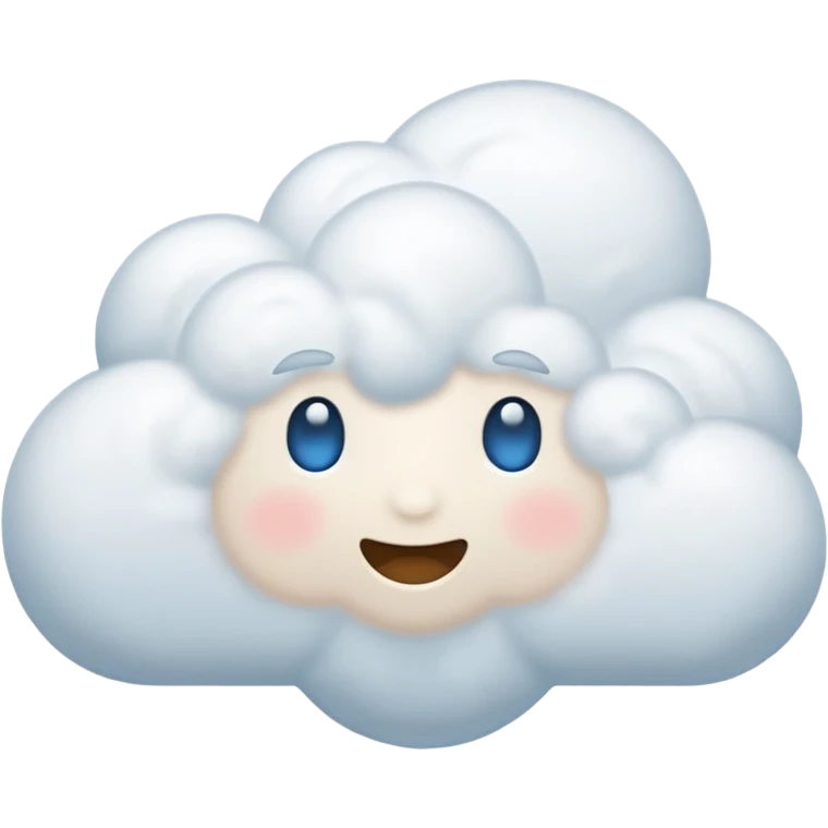 white puff object emoji