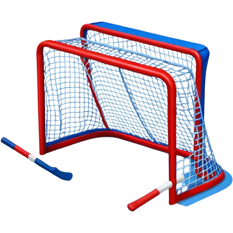 ice hockey goal field (#00A3E0) and red (#F9423A) emoji