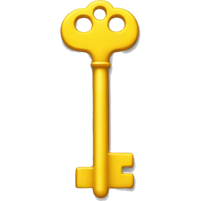 The key is yellow emoji