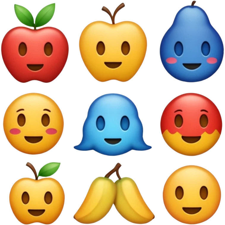 Świąteczne naklejki iphone emoji