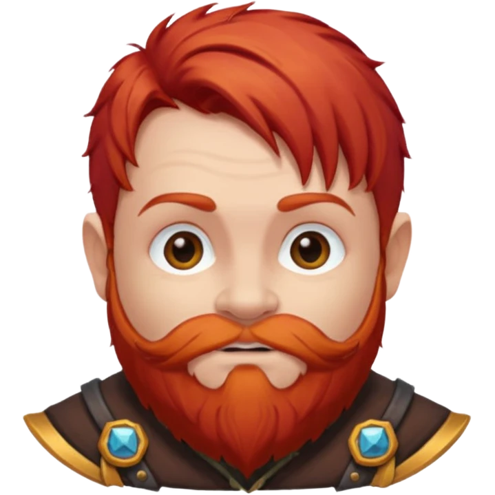 Ein zwerg mit roten Haaren emoji