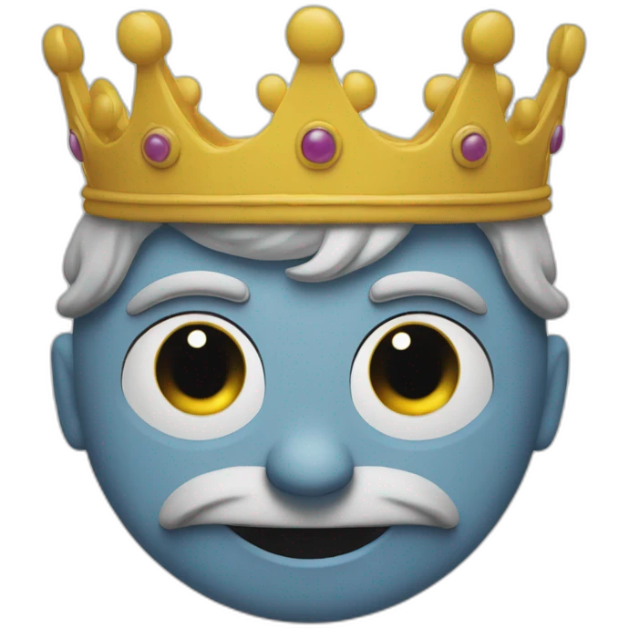 Omer simson avec une couronne sur la tete emoji