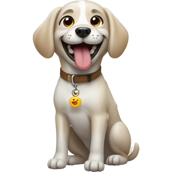 Dog happy emoji