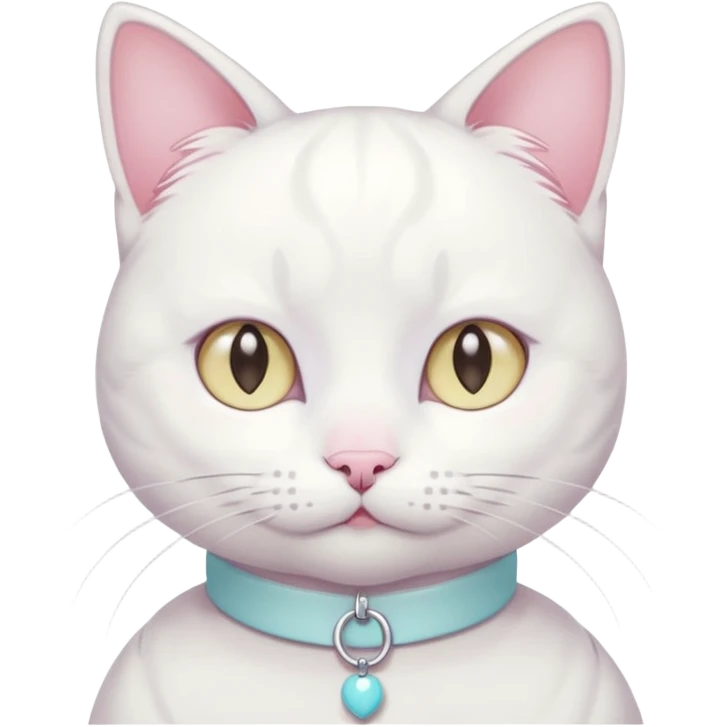  harajuku pastel yume kawaii japanese white cat emoji