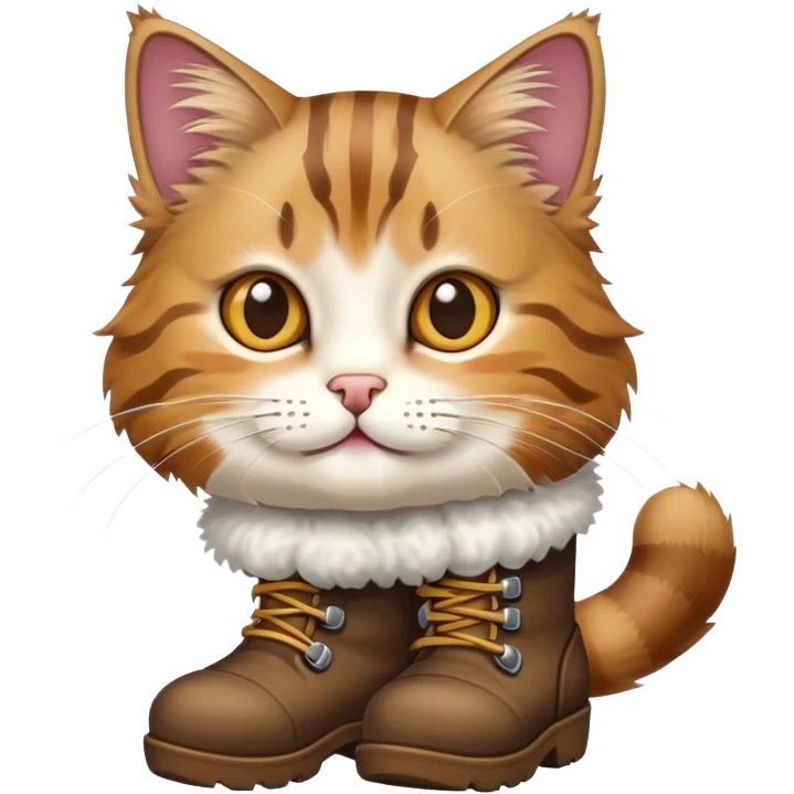 a cat wearing boots emoji