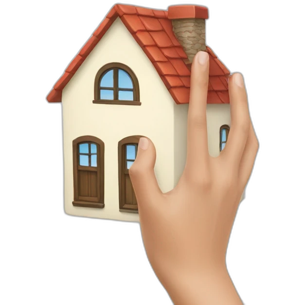 hand-with-a-house emoji