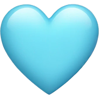 Baby blue heart  emoji