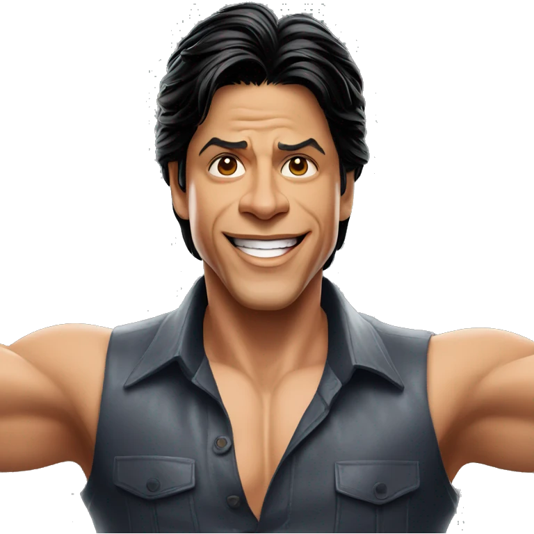 Shahrukh khan spreading his arms emoji