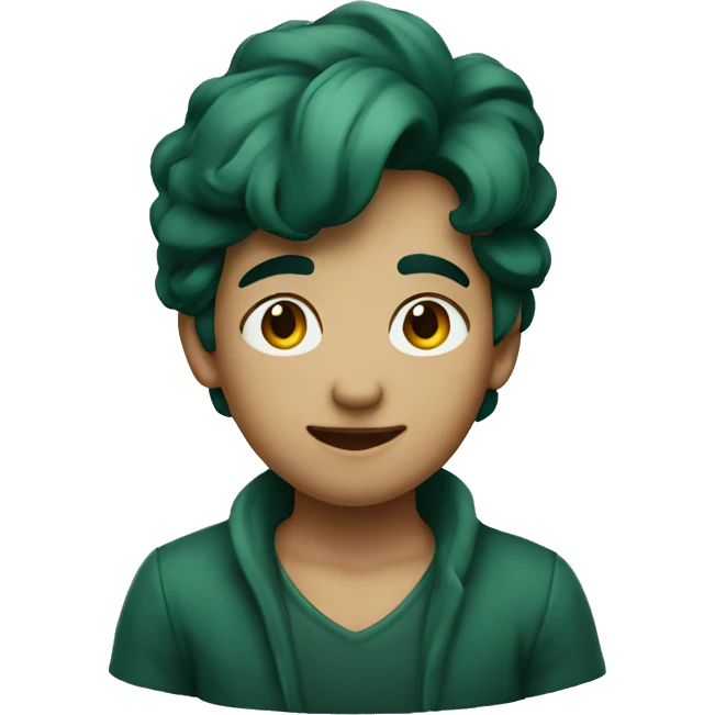 dark green matte heart emoji